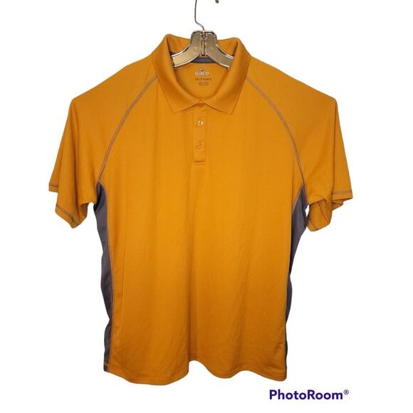 Red Head Brand Co Men’s Polo Shirt 2XL Yellow Gray Colorblock Outdoor Casual - Picture 1 of 5
